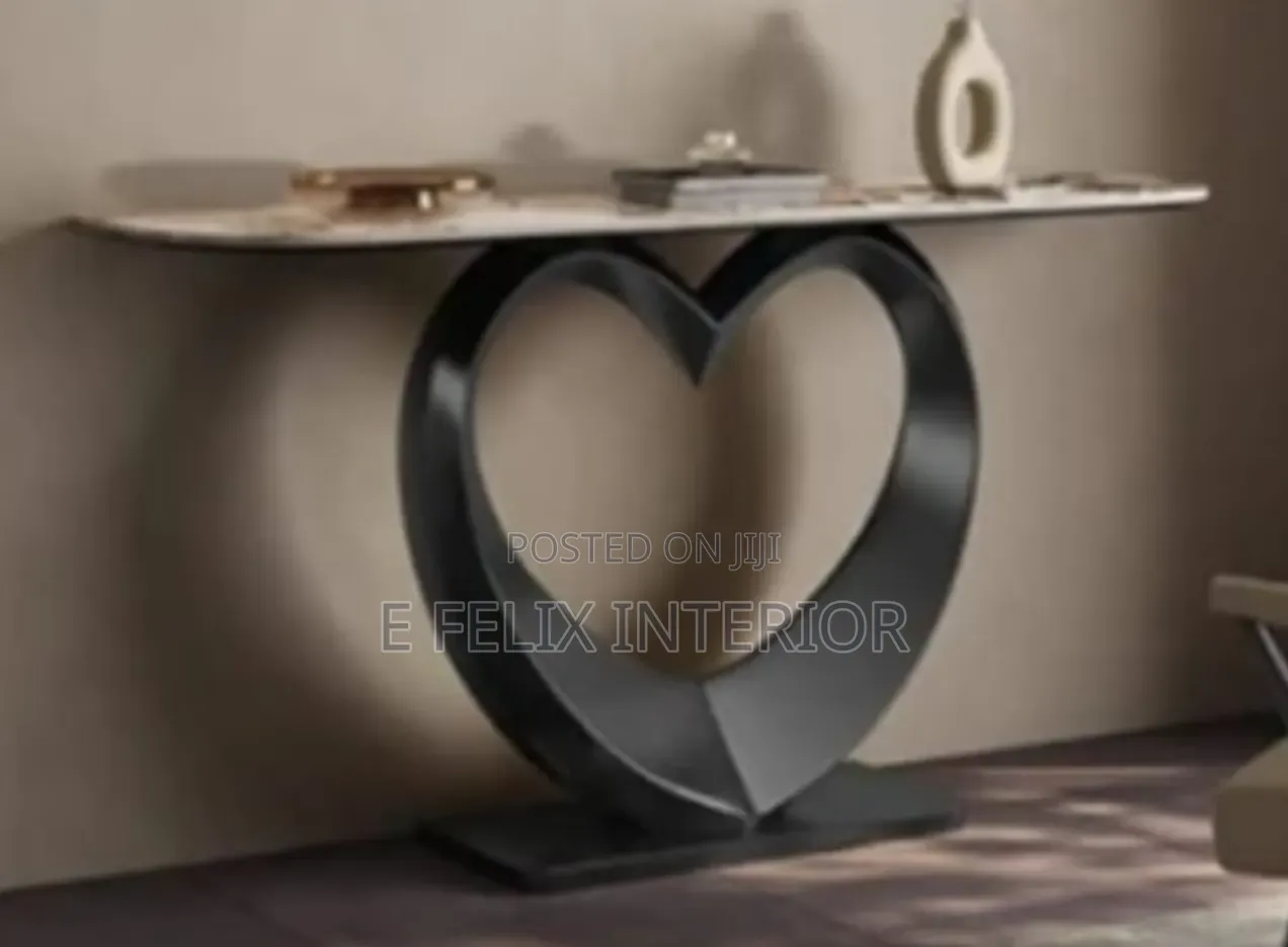 Exotic Black Base Console Table