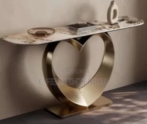 Luxury Gold Base Console Table