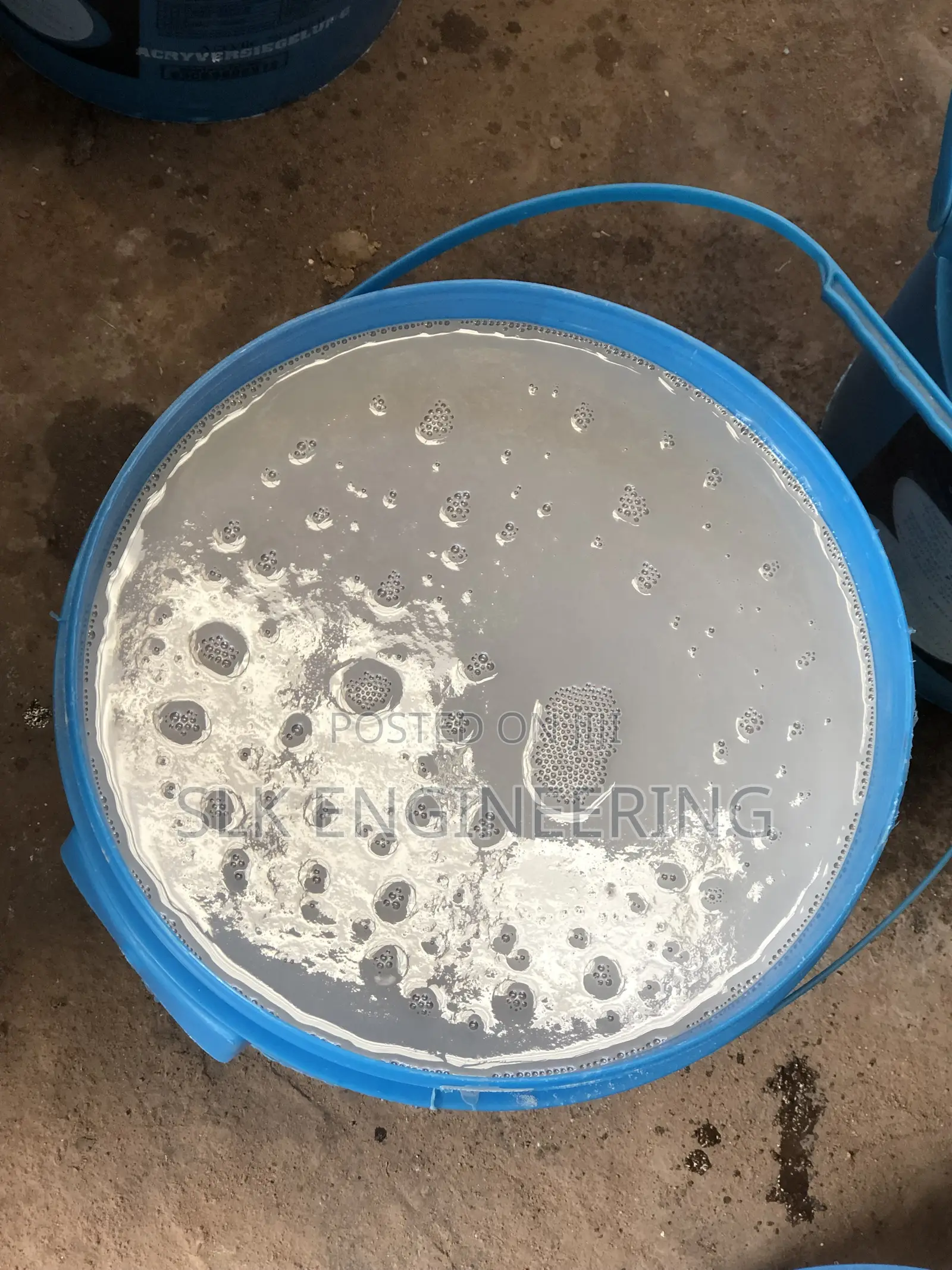Acylic Sealent and Grey Polish Paint