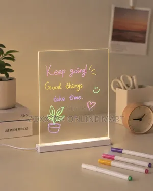 DIY Acrylic Luminescent Message Board Lamp