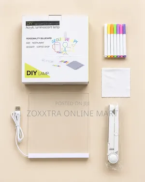 DIY Acrylic Luminescent Message Board Lamp