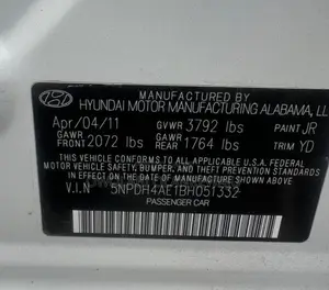 Hyundai Elantra 2011 White