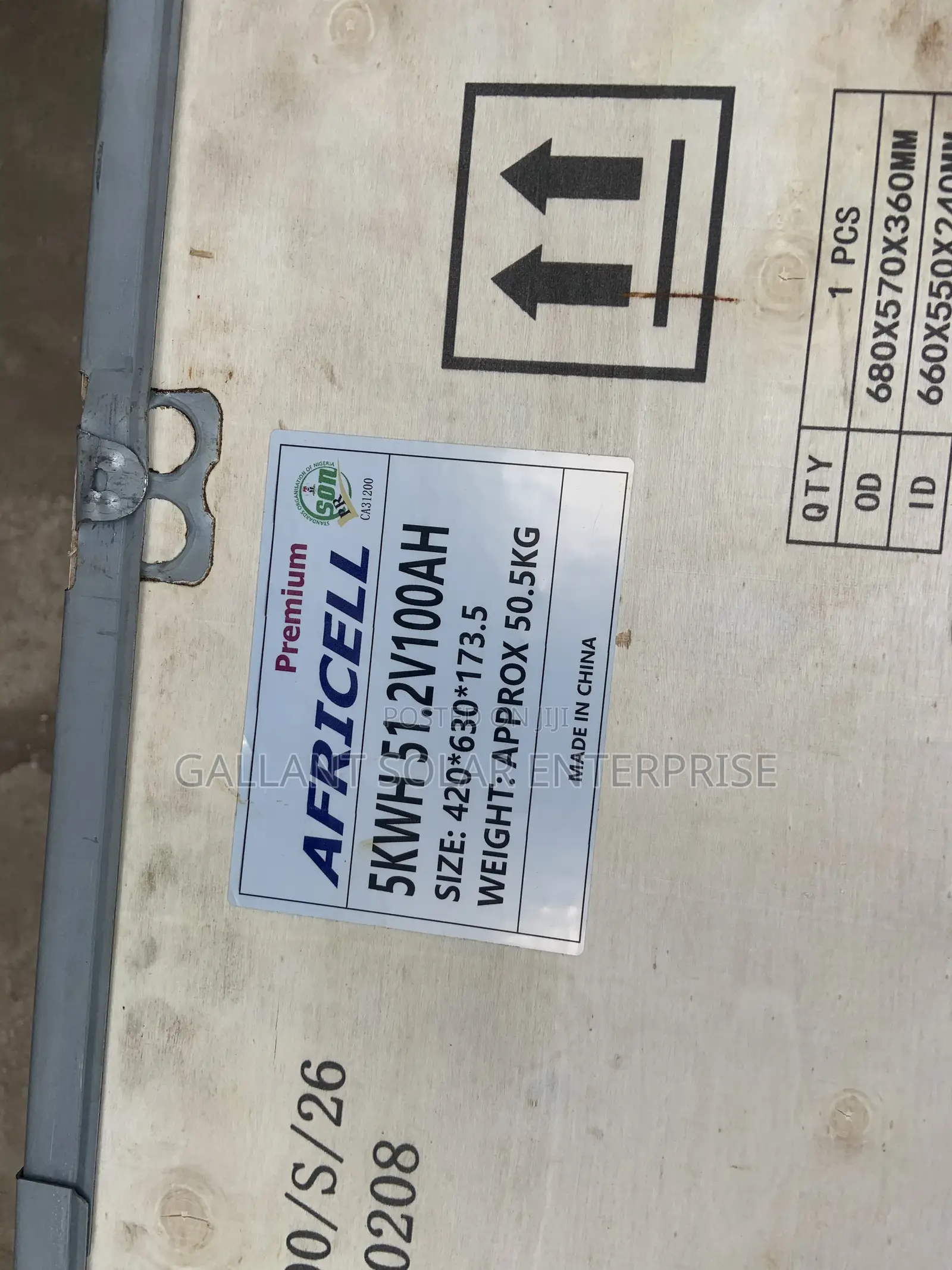 Africell 5kwh Lithium Battery 48v