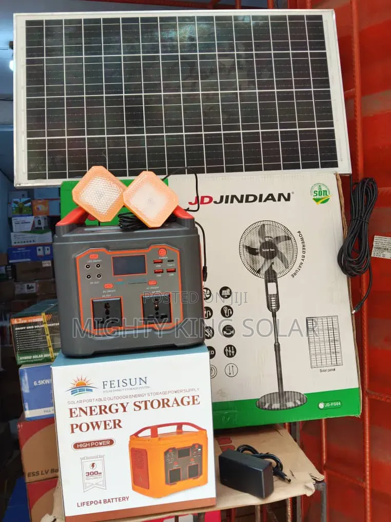 300w Complet Solar Generator With Fan