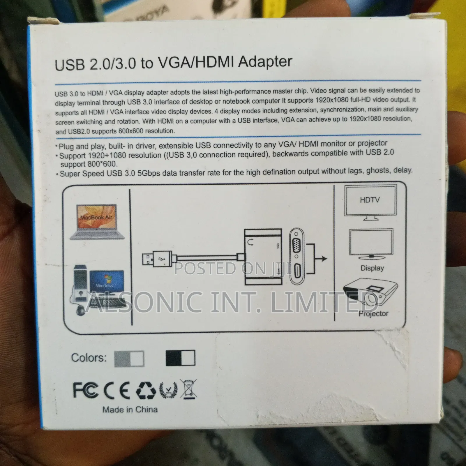 USB 2.0/3.0 to VGA/HDMI Adapter