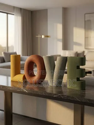 Vasetopia 4-Piece Ceramic "LOVE" Letter Home Decor