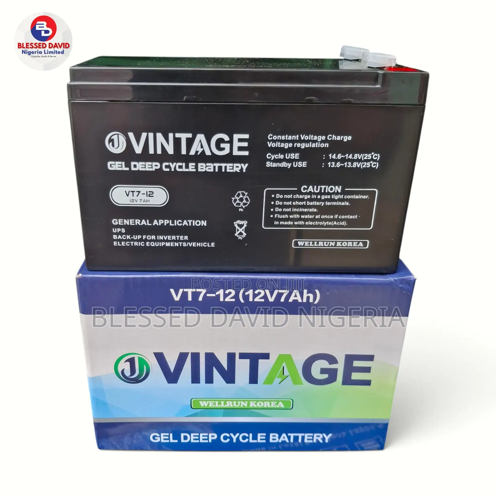 Vintage 12V 7Ah Replacement Battery