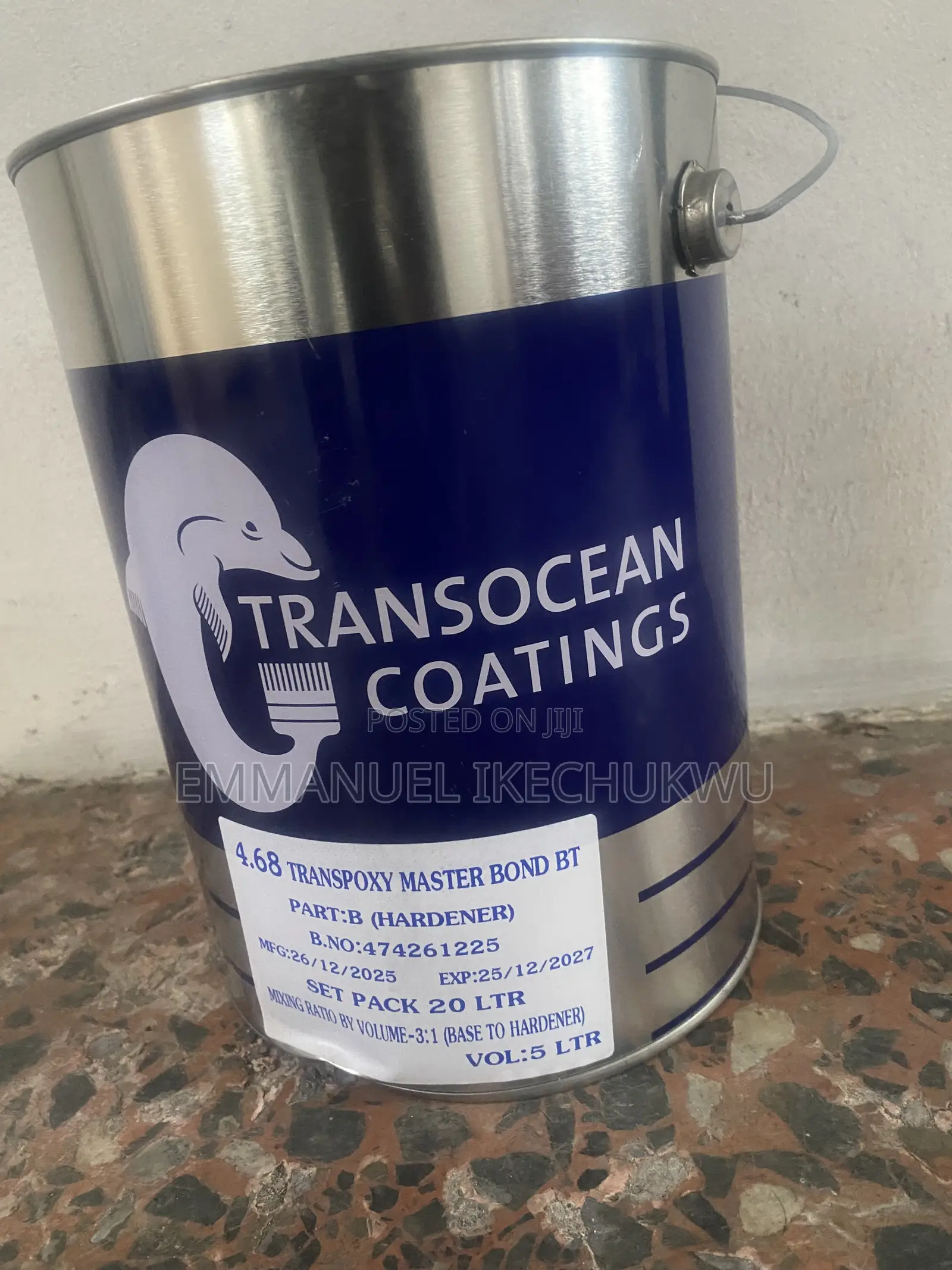 Transocean Epoxy Master Bond BT 4.68 Part B Hardener - 5L
