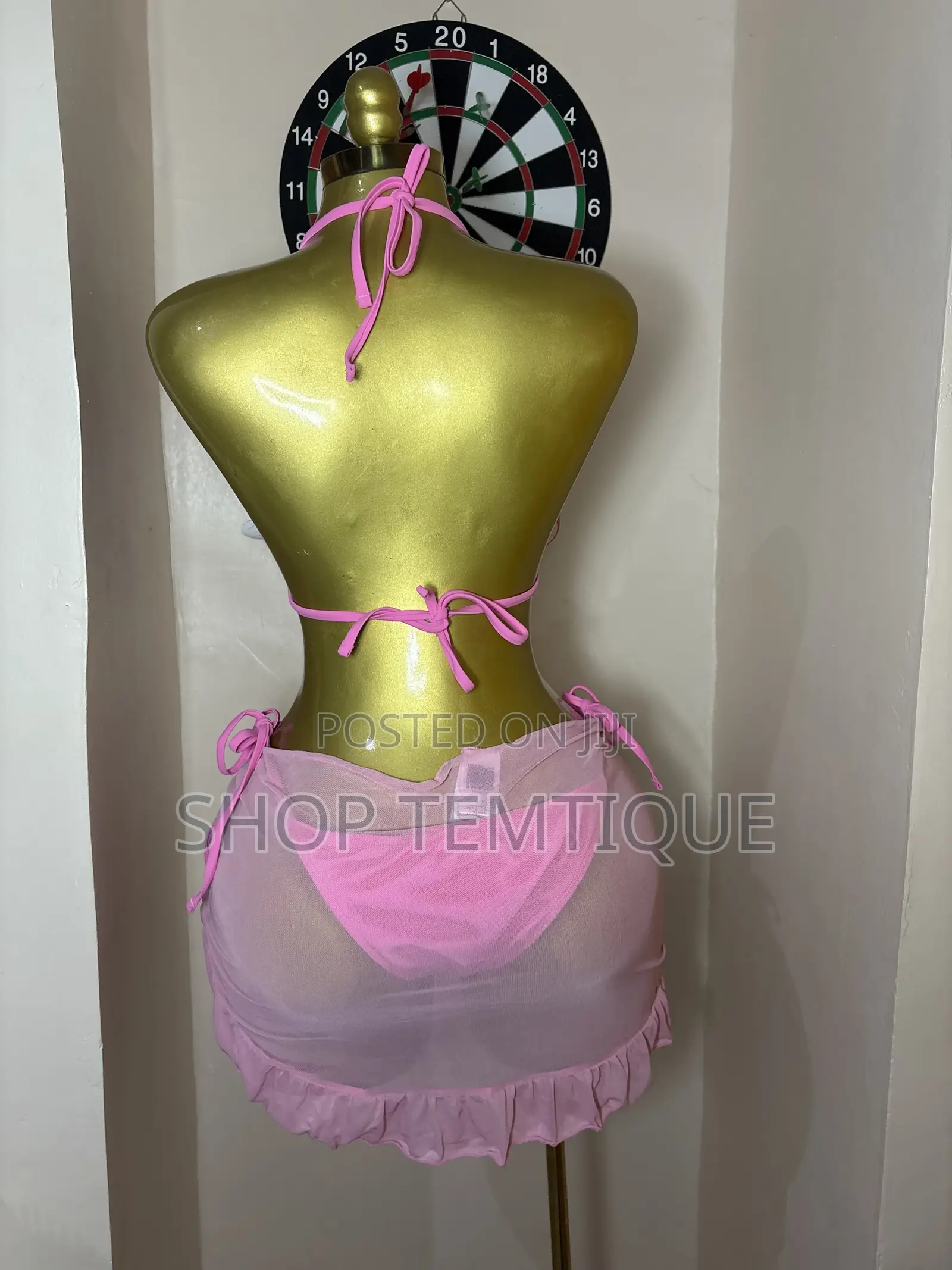 3-Piece Pink Swimwear Set
