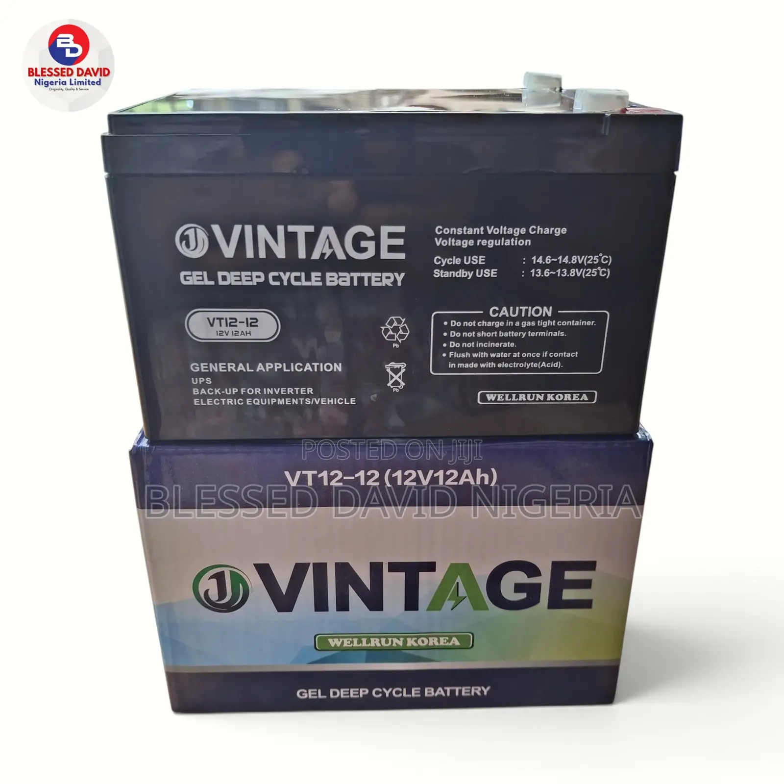 Vintage 12V 12Ah Replacement Battery VT12-12