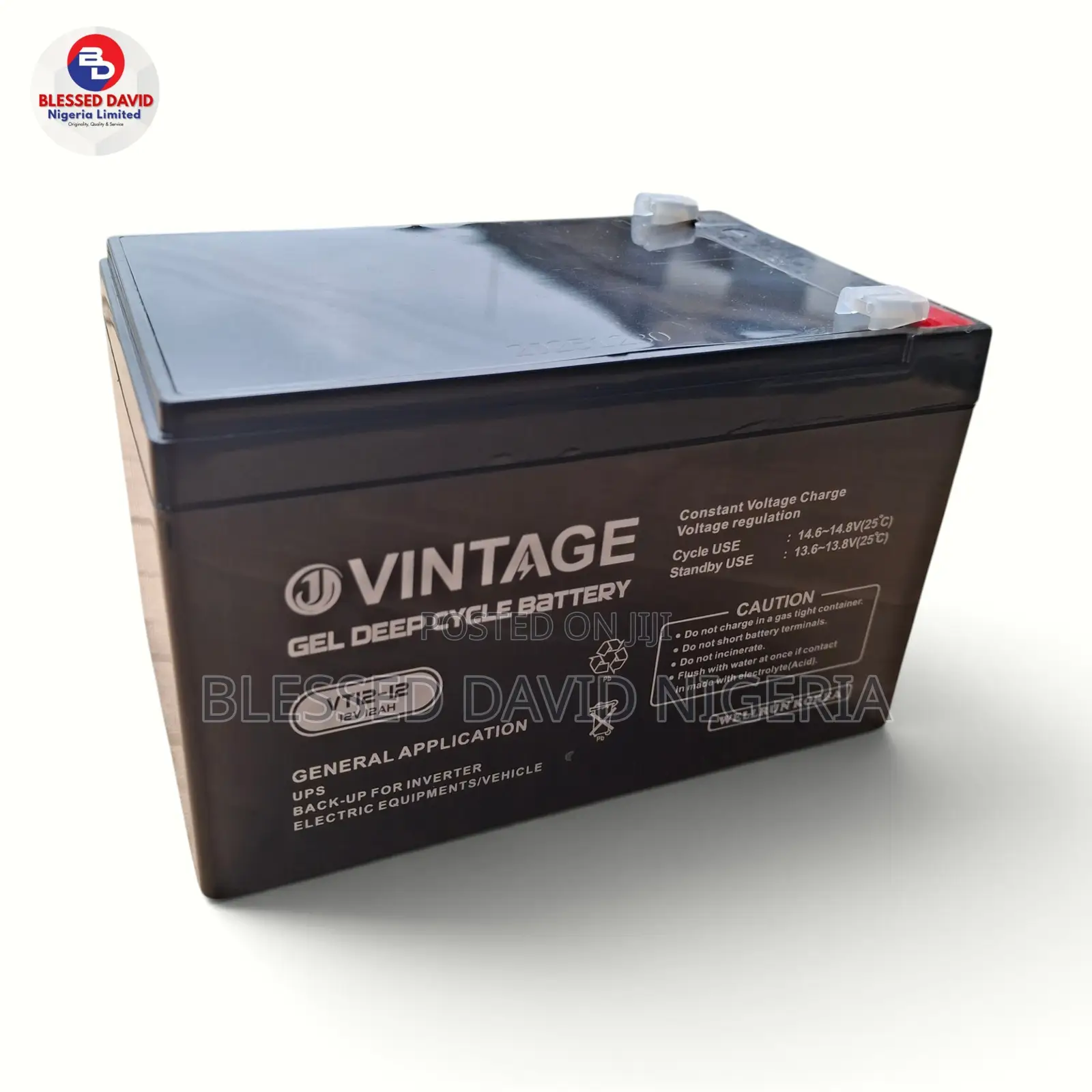 Vintage 12V 12Ah Replacement Battery VT12-12