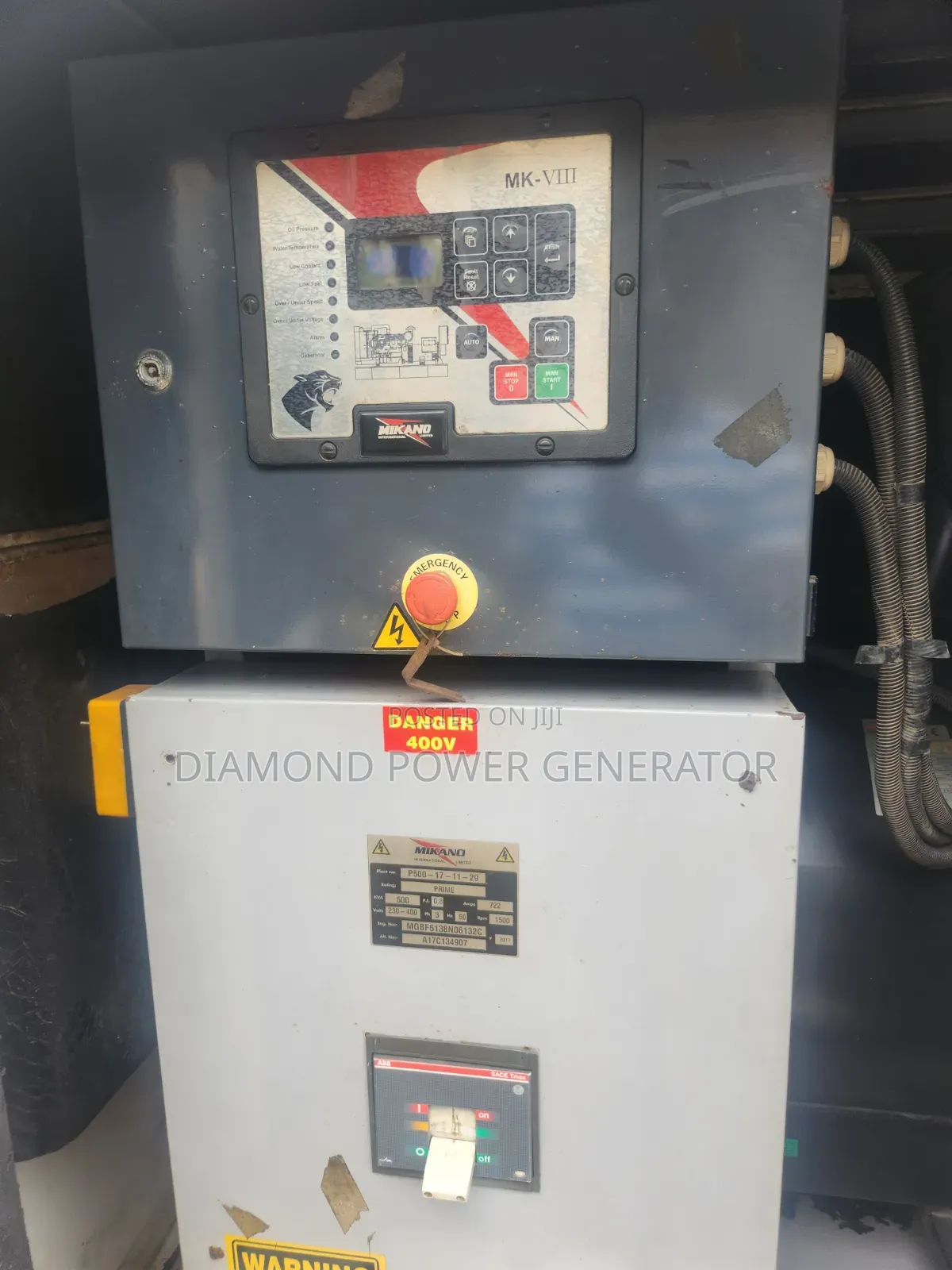 500kva Mikano Generator