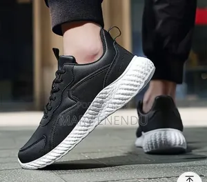 Black and White Chunky Sneakers