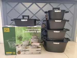 Ucc Life 12pcs Cookware Set - Brick Design
