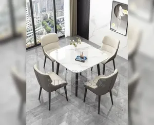 Unique Marble Top Dining Table 4 Seaters