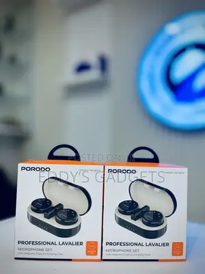 Porodo Wireless Lavalier Microphone | 2- Person Set