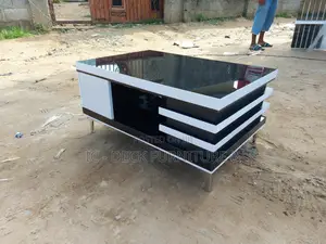TBL26 High Gloss Classy Center Table W/Glass Top