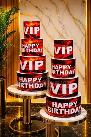 Led Light-Up Cake Display
