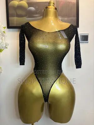 Sexy Women’s Sheer Meshy Shimmering Bodysuit