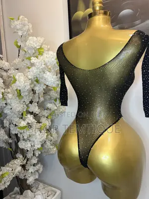 Sexy Women’s Sheer Meshy Shimmering Bodysuit