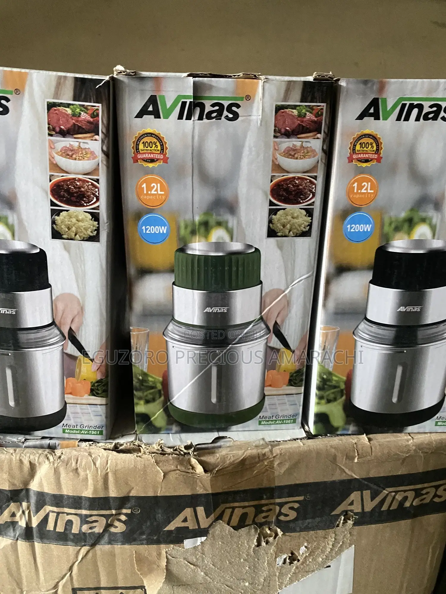 1.2l Avinas Stainless Steel Mini Grinding Machine