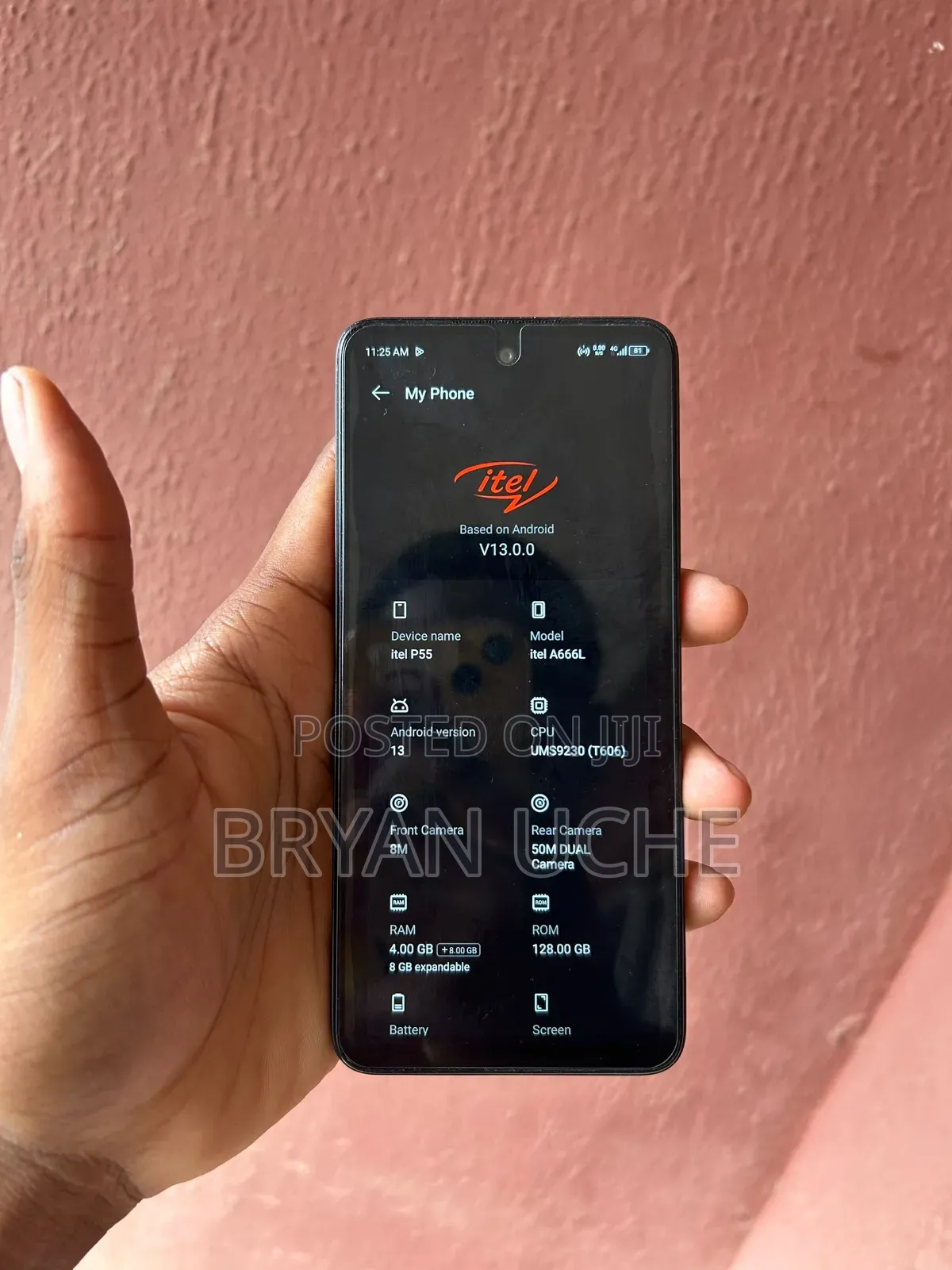 Itel P55 128 GB Blue