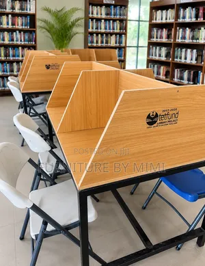 Premium 4-Seater Library Study Carrel CBT Desk – Heavy Duty