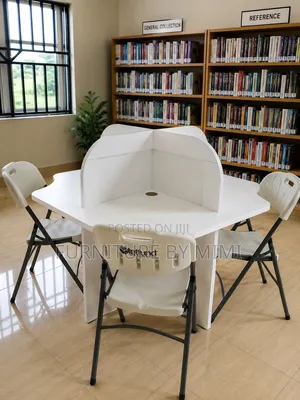 Premium 4-Seater Library Study Carrel CBT Desk – Heavy Duty