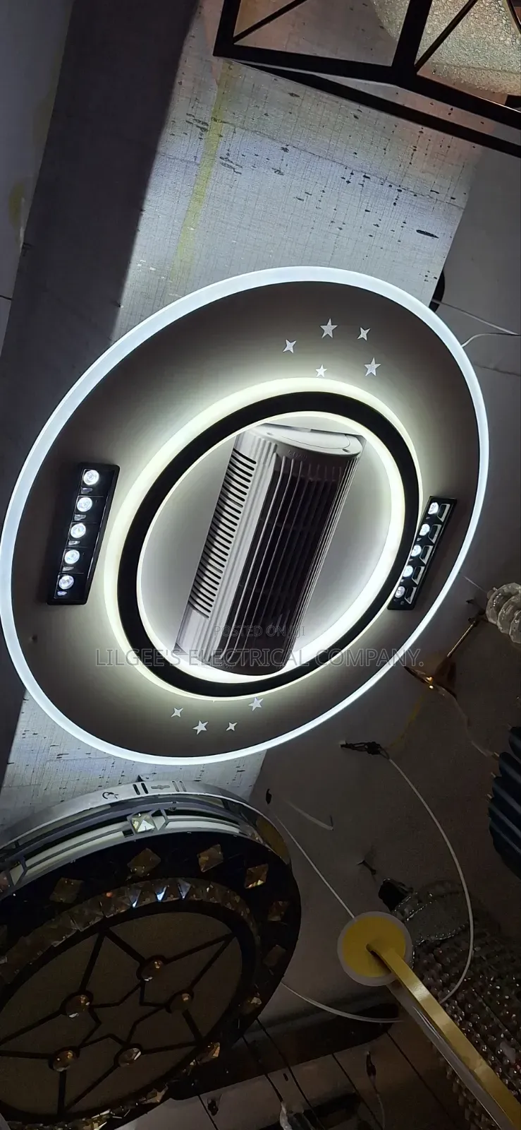 Premium Chandelier With Bladeless Fan