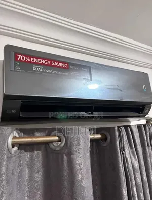 LG 2hp Inverter AC Black Artcool Glass Face