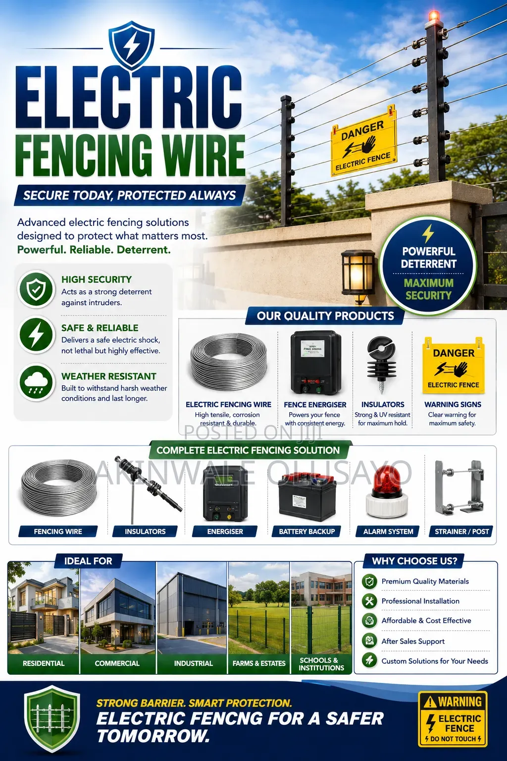 Electric Fence Wire Installations