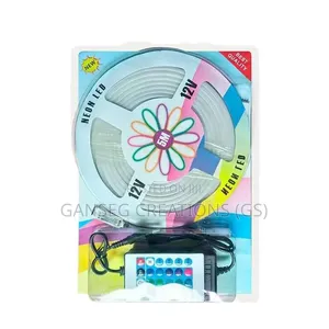 5V RGB Neon Strip Light 5M USB Waterproof Flexible Ribbon Tape .
