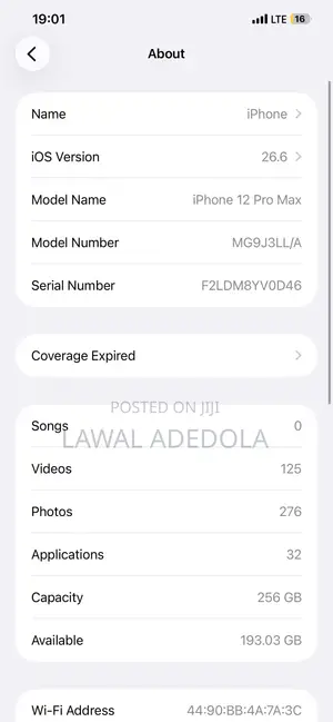 Apple iPhone 12 Pro Max 256 GB Blue
