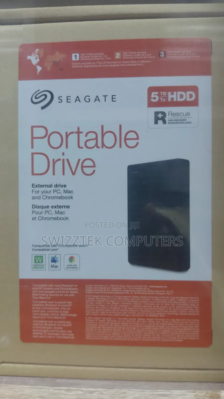 Seagate 5tb , Portable Hard Drive