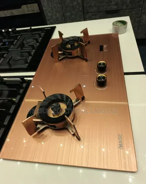 Original IMAGE Made in Turkey Built-in Flips Up 2 Burners With Timer