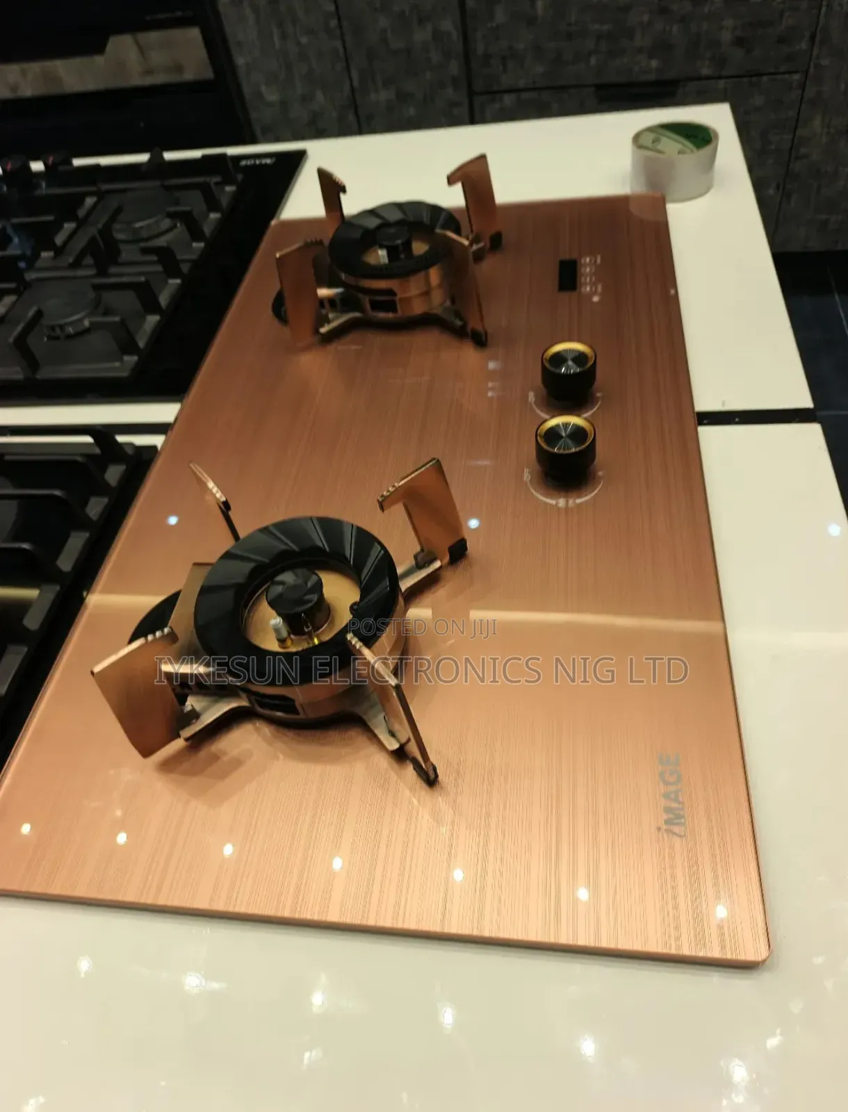 Original IMAGE Made in Turkey Built-in Flips Up 2 Burners With Timer