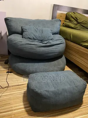 Corduroy 3- Piece Beanbag Chair