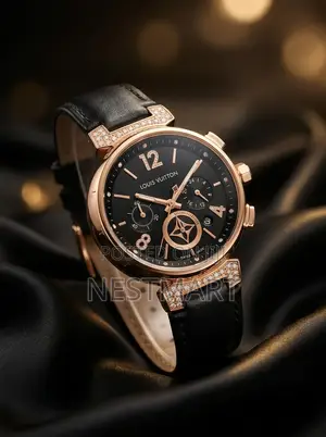 Luosiqt Men's Luxury Leather Strap Watch
