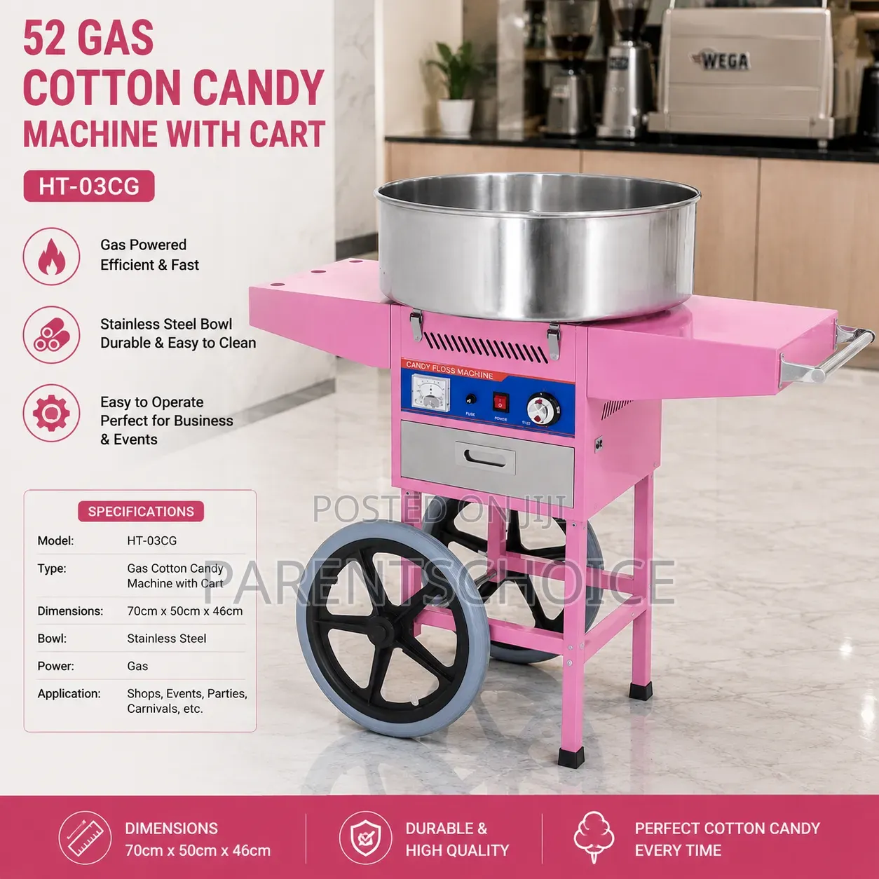 Gas Cotton Candy Machine