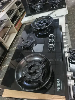 Original PHIIMA Built-in Premium Luxury 3 Burners Flips Up Gas Cooker.