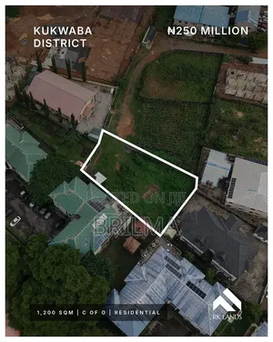 1200 SQM Residential Land in Kukwaba for Sale