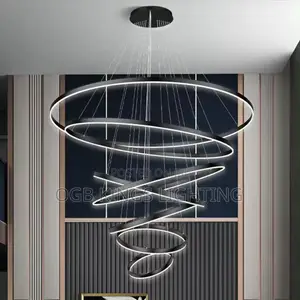 Nordic Stair Chandelier Indoor Ceiling Light Pendant for Living Room