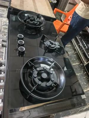 Original PHIIMA Latest Design Built-in Flips Up 3 Burners Gas Cooker.