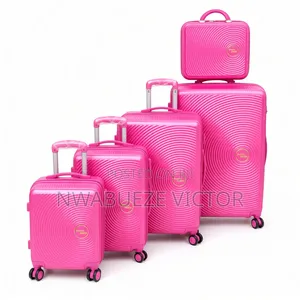 Brand New Pink 4-Piece Luggage Set – Premium Travel Suitcases