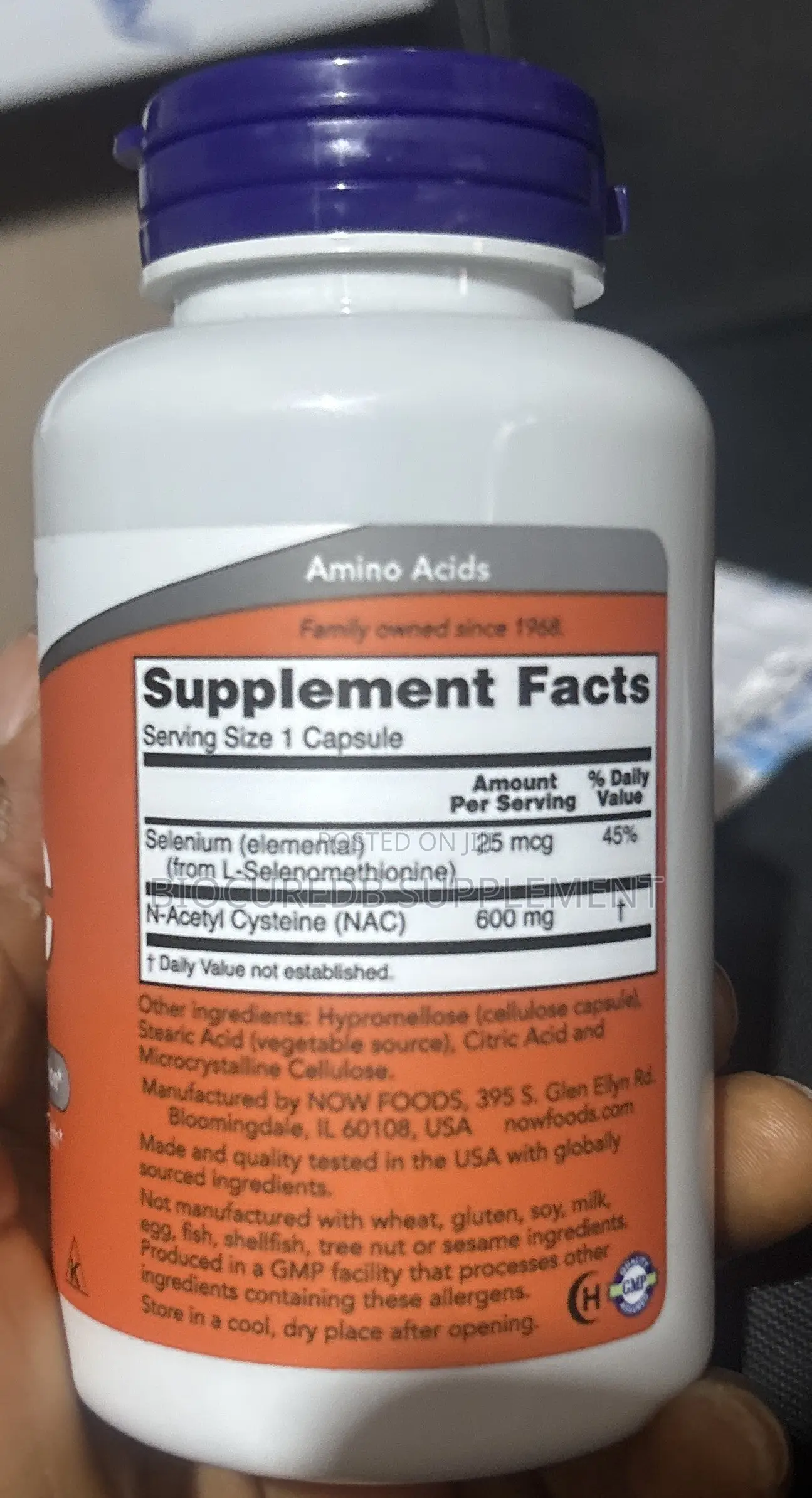Now NAC 600mg 100caps