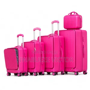 Brand New Pink 5-Piece Luggage Set – Premium Travel Suitcases