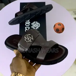 Roberto Cavali Leather Brown Slipers 40-46