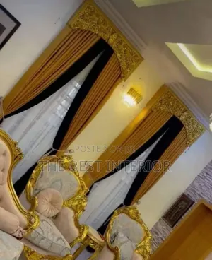 Royal Curtains With Curtain Board – ₦6,000 Per Yard