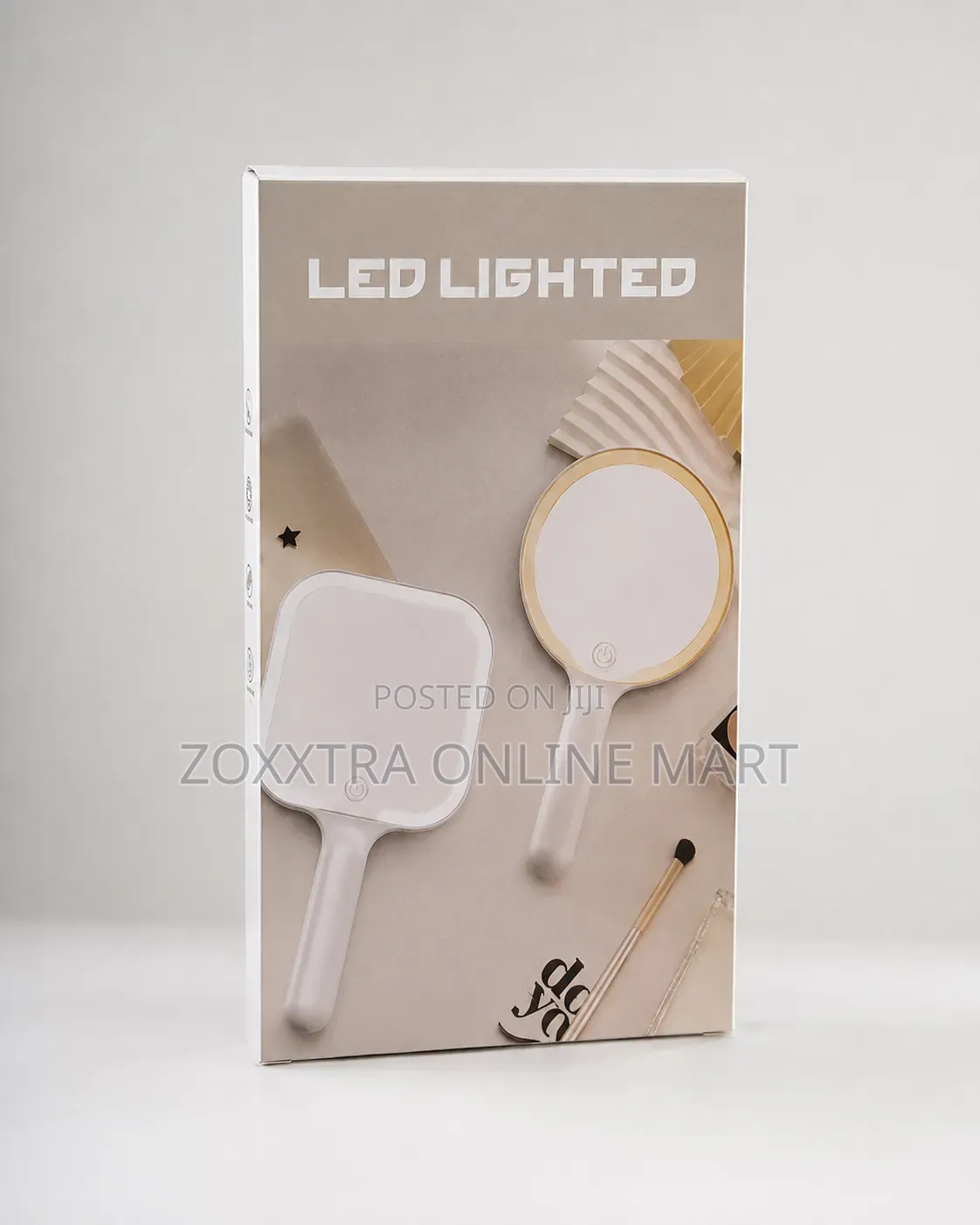 LED Lighted Handheld Makeup Mirror