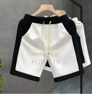 Contrasting Casual Shorts Boys Sports Centre Pants